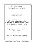 Phân tích, thiết kế hệ thống quản lý nhà đất cấp quận/huyện theo cách tiếp cận hướng đối tượng