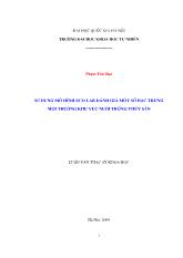 Sử dụng mô hình ECO LAB đánh giá một số đặc trưng môi trường khu vực nuôi trồng thủy sản