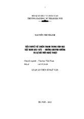 Tiểu thuyết về chiến tranh trong văn học Việt Nam sau 1975- Những khuynh hướng và sự đổi mới nghệ thuật
