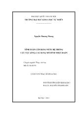 Tính toán cân bằng nước hệ thống lưu vực sông cầu bằng mô hình Mike Basin