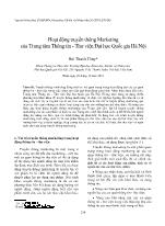 Hoạt động truyền thông Marketing của Trung tâm Thông tin - Thư viện Đại học Quốc gia Hà Nội