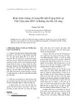 Khái niệm chứng cứ trong Bộ luật tố tụng hình sự Việt Nam năm 2003 và hướng sửa đổi, bổ sung