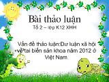 Luận văn Dư luận xã hội về tai biến sản khoa năm 2012 ở Việt Nam