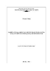 Nghiên cứu đặc điểm vận chuyển trầm tích lơ lửng vùng ven biển hải phòng bằng mô hình DELFT3D