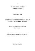 Nghiên cứu mô hình điện toán đám mây cài đặt - Thửnghiệm - đánh giá