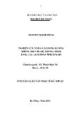 Nghiên cứu nâng cao dung lượng thông tin cho hệ thống OFDM bằng các giải pháp thích nghi