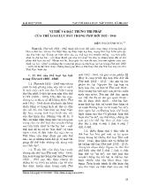 Vị thế và đặc trưng thi pháp của Thể loại lục bát trong thơ mới 1932 - 1945