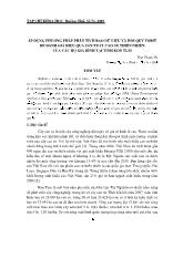 Áp dụng phương pháp phân tích bao dữ liệu và hồi quy tobit để đánh giá hiệu quả sản xuất cao su thiên nhiên của các hộ gia đình tại tỉnh Kon Tum