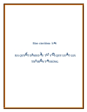 Báo cáo Khoa học ra quyết định đầu tư với quy luật giá trị hiện tại ròng