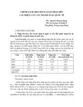 Chính sách, biện pháp giảm nhập siêu cải thiện cán cân thanh toán quốc tế
