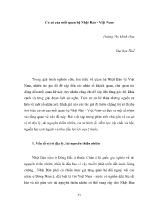 Cơ sở của mối quan hệ Nhật Bản -Việt Nam