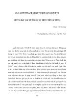 Giải quyết tranh chấp về hợp đồng kinh tế những bất cập dưới góc độ thực tiễn áp dụng