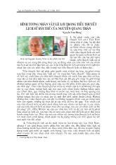 Hình tượng nhân vật Lê Lợi trong tiểu thuyết lịch sử hội thề của Nguyễn Quang Thân