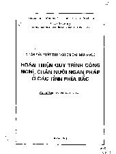 Hoàn thiện quy trình công nghệ nuôi ngan Pháp ở các tỉnh phía Bắc