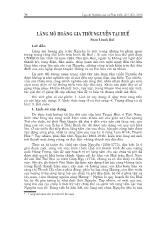 Lăng mộ hoàng gia thời Nguyễn tại Huế