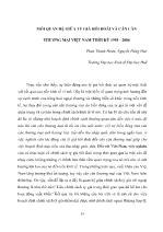 Mối quan hệ giữa tỷ giá hối đoái và cán cân thương mại Việt Nam thời kỳ 1995 -2004