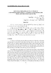 Một số đặc điểm sinh sản của cá trắm cỏ (ctenopharyngodon idellus cuvier et valenciennes, 1844) trong điều kiện nuôi ở Quảng Trị