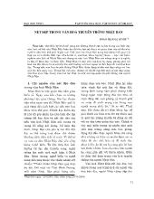 Nét đẹp trong văn hoá truyền thống Nhật Bản