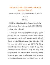 Những vấn đề lý luận về chế định quyền công tố