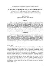 Sử dụng các mô hình đo lường rủi ro danh mục đầu tư tín dụng dựa trên khung value at risk (var)