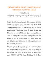 Thể chế chính trị và tổ chức bộ máy nhà nước các nước ASEAN