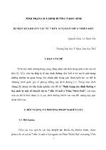 Tình trạng suy dinh dưỡng ở học sinh bị một số khuyết tật từ 7 đến 14 tuổi ở Thừa Thiên Huế