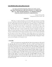 Vận dụng mô hình phương trình cấu trúc (SEM) để phân tích mối quan hệ giữa hành vi của nhân viên phục vụ, niềm tin khách hàng, giá trị khách hàng với lòng trung thành của khách hàng