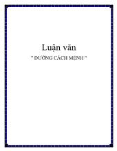 Luận văn Đường cách mệnh