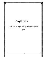 Luận văn Luật DN và thực tiễn áp dụng thời gian qua