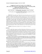 Nghiên cứu phân lập, nuôi cấy in vitro tảo silic nước mặn chaetoceros calcitrans paulsen, 1905 và ứng dụng sinh khối tảo làm thức ăn cho tôm he chân trắng(penaeus vannamei )