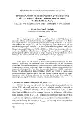 Tính toán, thiết kế hệ thống thông tin sợi quang đến các hộ gia đình FTTH (fiber to the home) ở thành phố Đà Nẵng