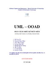 UML – OOAD phân tích thiết kế phần mềm hướng đối tượng và hướng thành phần