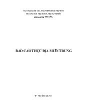 Báo cáo thực địa miền Trung