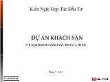 Dự án khách sạn 27B Nguyễn Đình Chiểu Street, District 1, HCMC