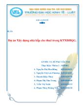 Dự án Xây dựng nhà bếp cho thuê trong kí túc xá Đại học Quốc Gia