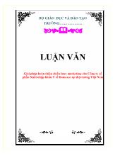 Luận văn Giải pháp hoàn thiện chiến lược marketing cho Công ty cổ phần Xuất nhập khẩu Y tế Domesco tại thị trường Việt Nam