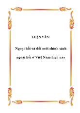 Luận văn Ngoại hối và đổi mới chính sách ngoại hối ở Việt Nam hiện nay