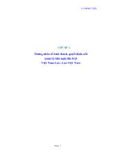 Những nhân tố hình thành, quyết định mối quan hệ hữu nghị đặc biệt Việt Nam-Lào, Lào-Việt Nam