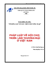 Pháp luật về hội chợ, triển lãm thương mại ở Việt Nam