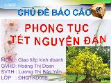 Phong tục tết nguyên đán