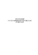 Thất nghiệp và các chính sách tạo việc làm ở Việt Nam