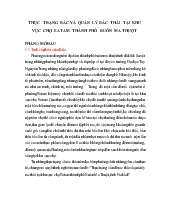 Thực trạng rác và quản lý rác thải tại khu vực chợ EATAM thành phố Buôn Ma Thuột