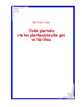 Tiểu luận Xu thế phát triển của báo phát thanh trên thế giới và Việt Nam