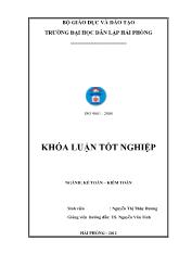Báo cáo Hoàn thiện tổ chức lập và phân tích kết quả hoạt động kinh doanh tại công ty TNHH một thành viên Vipco Hải Phòng
