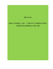Báo cáo thực tập - Công ty cổ phần công trình giao thông 2 Hà Nội