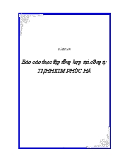 Báo cáo Thực tập tổng hợp tại công ty TNHH Kim Phúc Hà