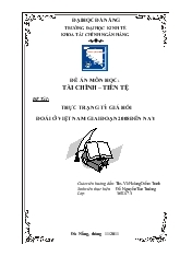Đề tài Thực trạng tỷ giá hối đoái ở Việt Nam giai đoạn 2008 đến nay