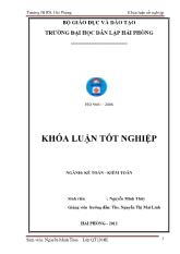 Hoàn thiện công tác kế toán doanh thu, chi phí và xác định kết quả kinh doanh tại công ty cổ phần Thành Đồng