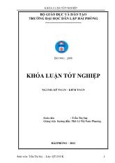 Hoàn thiện công tác kế toán doanh thu, chi phí và xác định kết quả kinh doanh tại công ty cổ phần đầu tư và phát triển Thanh Chương