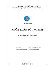 Hoàn thiện tổ chức kế toán bán hàng và xác định kết quả bán hàng tại công ty cổ phần thương mại và dịch vụ kỹ nghệ Hàng Hải